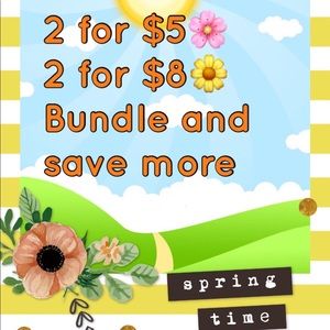 2 for $5, 2 for $8